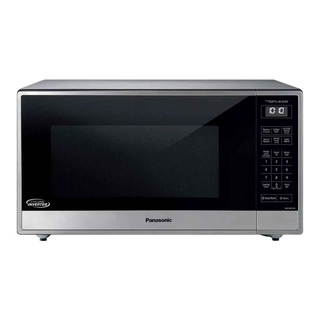 6580627_sd.jpg Panasonic - 1.6 Cu. Ft. 1250Watt Countertop Microwave Oven with Cyclonic Inverter Technology - Stainless Steel/silver