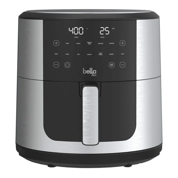 6583884_sd.jpg bella PRO - SmartCrisp 8-qt. Touchscreen Air Fryer - Stainless Steel