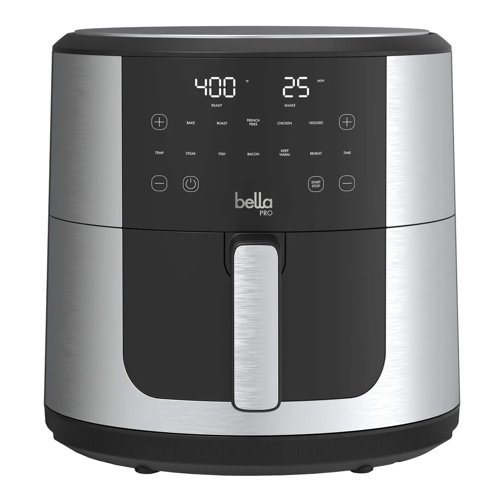 6583884_sd.jpg bella PRO - SmartCrisp 8-qt. Touchscreen Air Fryer - Stainless Steel