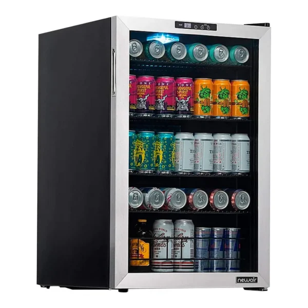 6585363_sd.jpg NewAir - Refurbished Good - Freestanding Beverage Fridge w/ SplitShelf - Stainless Steel
