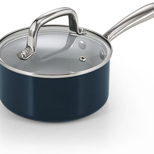 66006ed2-8e31-4162-8dea-4121f974aeb7.jpg Cook N Home - 1.5 Qt Ceramic Nonstick Everyday Milk Soup Oatmeal Cooking Saucepan w/Glass Lid,stay cool handle,Induction - Blue