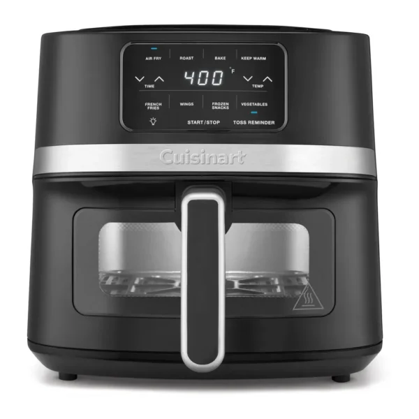 6643344_sa.jpg Cuisinart - 4.5 qt Basket Air Fryer - Black Stainless Steel