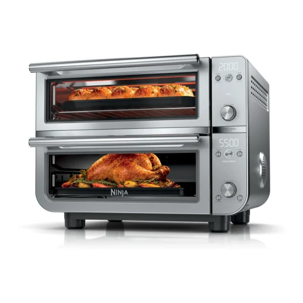 6672783_sa.jpg Ninja - Double Oven Pro Smart XL Countertop Oven & Air Fryer - Stainless Steel