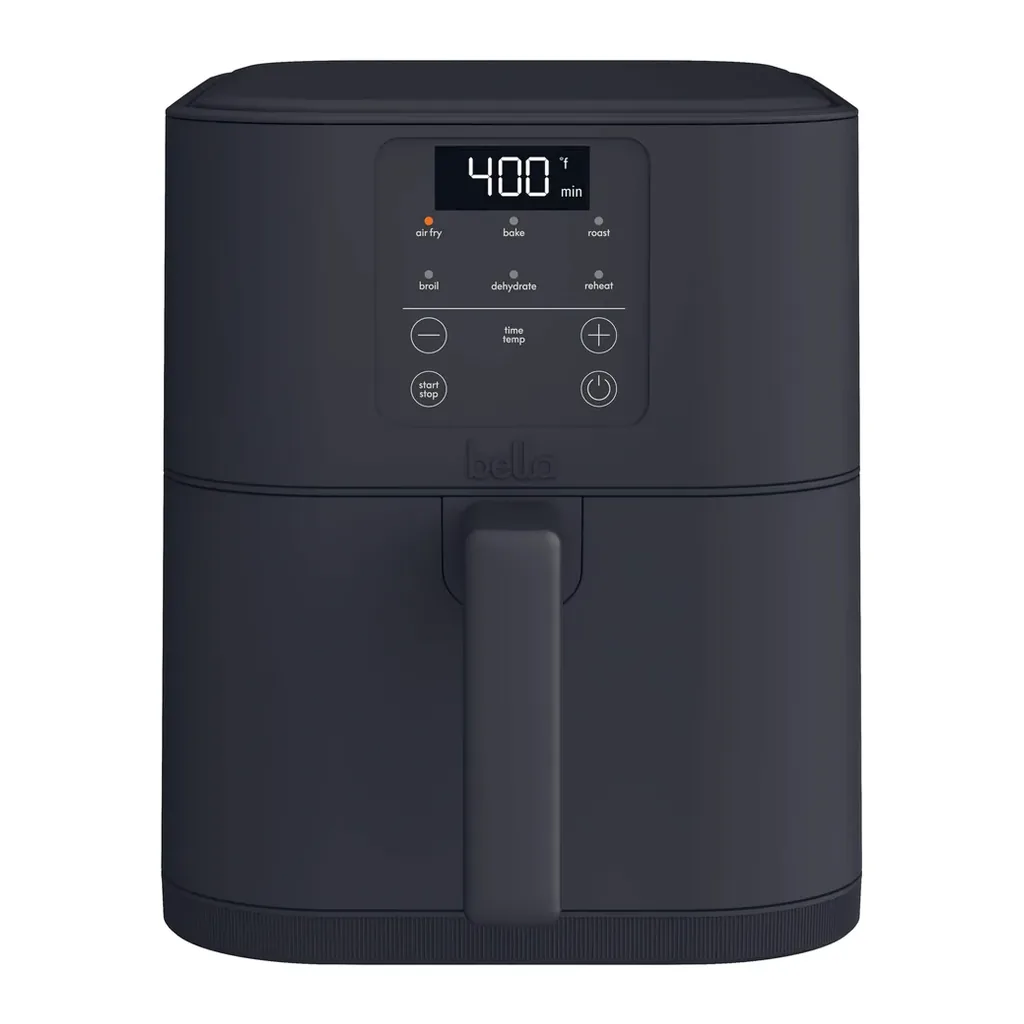 6674428_sd.jpg Bella - Fits-anywhere Kitchenware: 6-qt. Slim Air Fryer - Slate