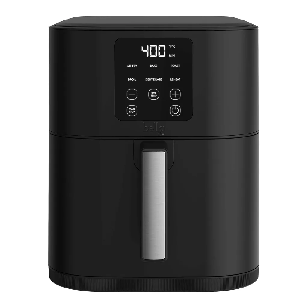 6674439_sd.jpg bella PRO - 8-qt. Slim Dual Flex Basket Air Fryer with 6 Easy-to-Use Functions - Black