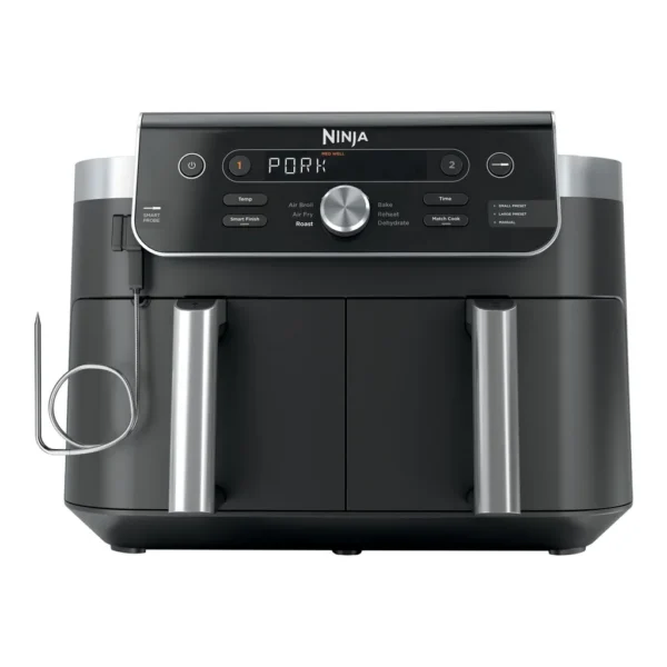 6685137_sd.jpg Ninja - DualZone Smart XL 6-in-1 Air Fryer, 10-qt Capacity with Thermometer - Black