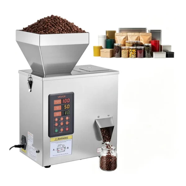 668cb2cc-63c1-4d88-be3f-47e43afa7e77.jpg VEVOR F-200-V1 Powder Filling Machine, 3-200g (0.01-0.44 lbs) Automatic Particle Dispenser, High Accuracy, Stainless Steel, Intelligent – Silver
