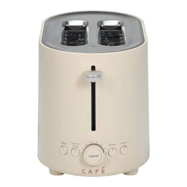 6691267_sa.jpg Café - Express Finish 2-Slice Toaster with Extra Wide Slots and 4 Preset Functions - Buttercream