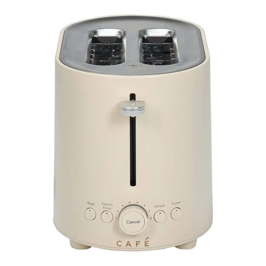6691267_sa.jpg Café - Express Finish 2-Slice Toaster with Extra Wide Slots and 4 Preset Functions - Buttercream