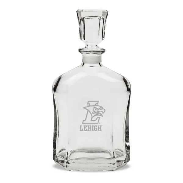 66eefd1e-16b9-4f3b-8631-dda5a7fdf192.jpg Jardine - Lehigh Mountain Hawks 23.75oz. Crystal Whisky Decanter - Multicolor
