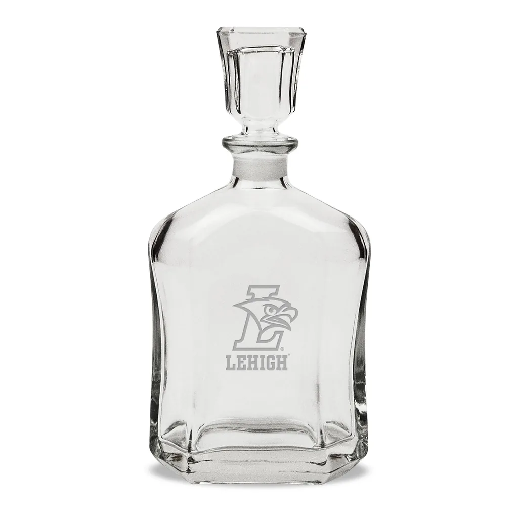 66eefd1e-16b9-4f3b-8631-dda5a7fdf192.jpg Jardine - Lehigh Mountain Hawks 23.75oz. Crystal Whisky Decanter - Multicolor