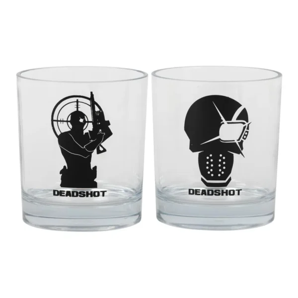 67108a81-a0a7-4fc5-b3f3-3251661d62d2.jpg DC Comics - Deadshot Whiskey Tumbler Set - Clear