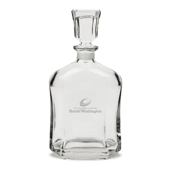 68a15975-8411-47eb-8a53-f52777698864.jpg Jardine - Harold Washington College Phoenix 23.75oz. Crystal Whisky Decanter - Multicolor
