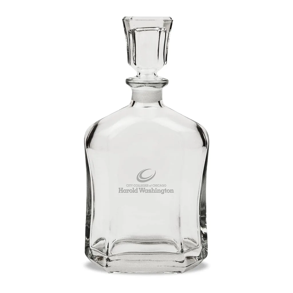 68a15975-8411-47eb-8a53-f52777698864.jpg Jardine - Harold Washington College Phoenix 23.75oz. Crystal Whisky Decanter - Multicolor