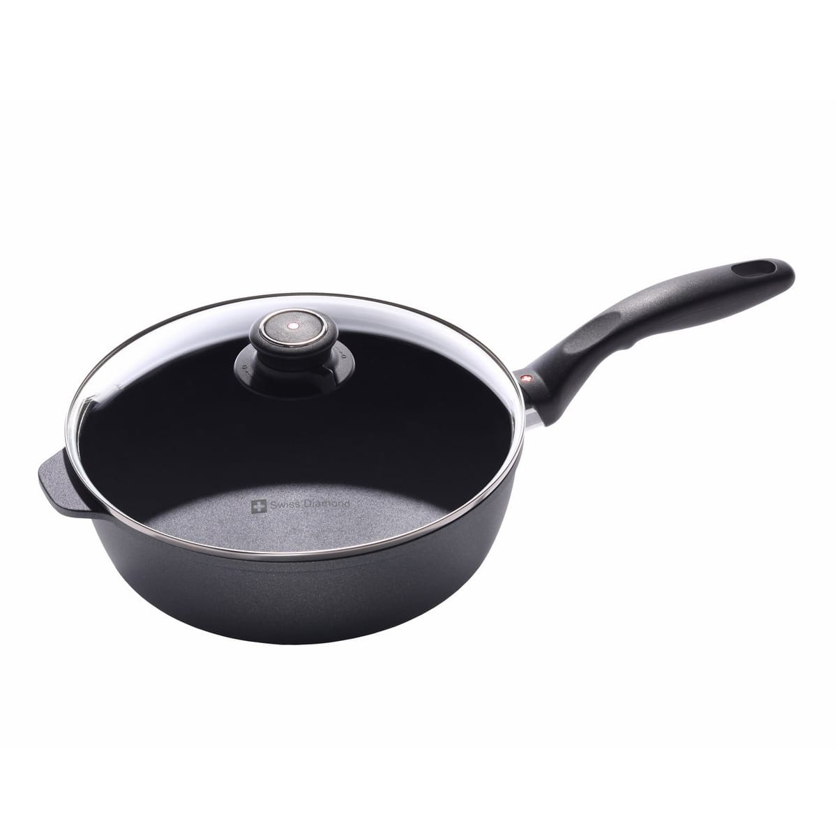 69754e14-0ddd-43db-9e1d-1809e4dd3d79.jpg Swiss Diamond - 6724C 3.2 Quart Saute Pan With Lid - Black