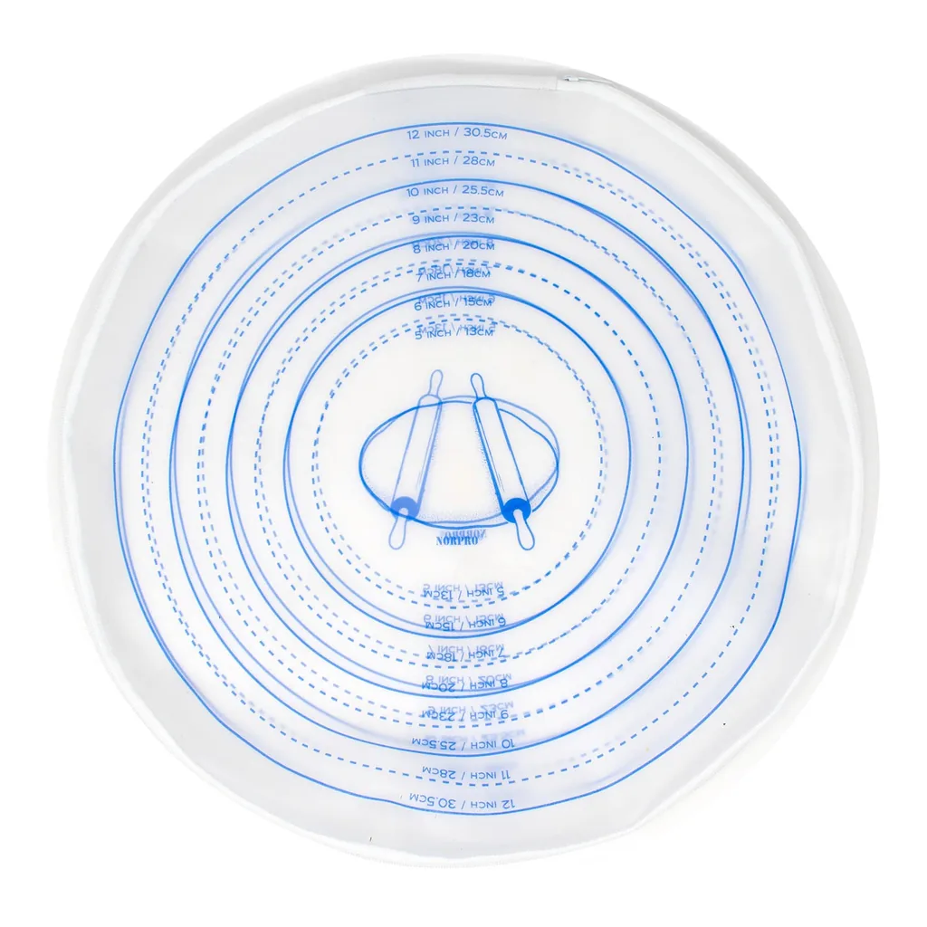 6a6a3e08-b528-47ad-aad2-6a425815779f.jpg Norpro - Silicone Pie Crust Dough Rolling Bag, Non-Stick, Mess-Free, 5" to 12" Crusts - White
