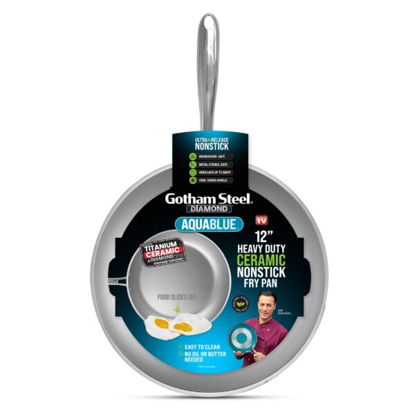 6b26b0f2-9861-4430-b7ec-484f280771d3.jpg Gotham Steel - Aqua 12" Nonstick Fry Pan with Stay Cool Handle - Blue