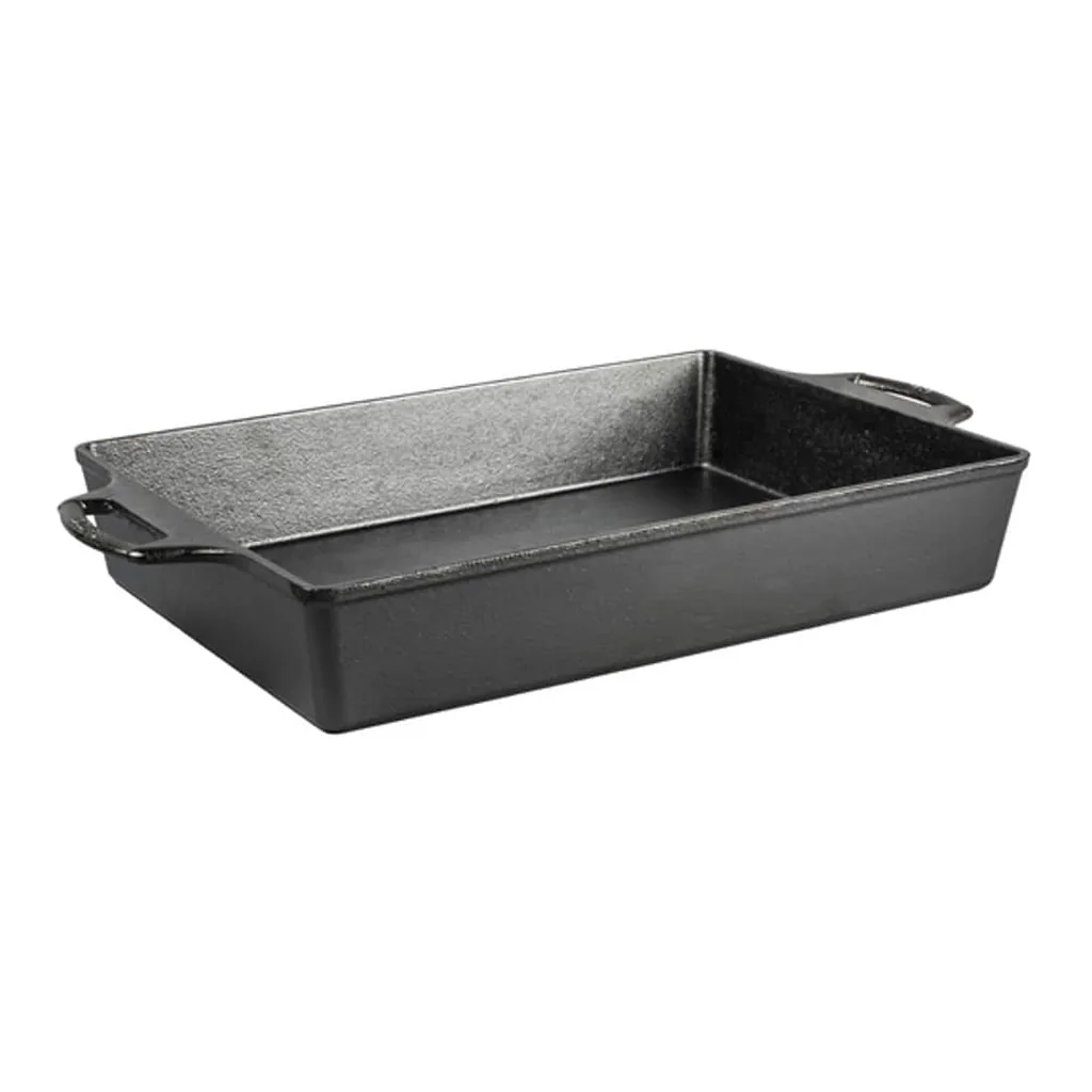 6c604896-2747-4e1c-9362-ce00d8b24296.jpg Lodge - 13 in. W X 9 in. L Casserole Pan Black 1 pc