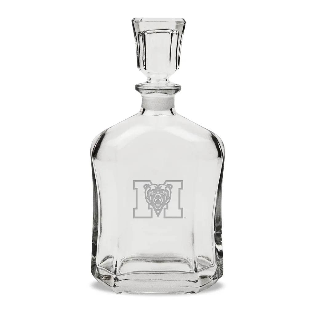 6c957663-5062-4bbe-aa54-5c4dfd5e3935.jpg Jardine - Mercer Bears 23.75oz. Crystal Whisky Decanter - Multicolor