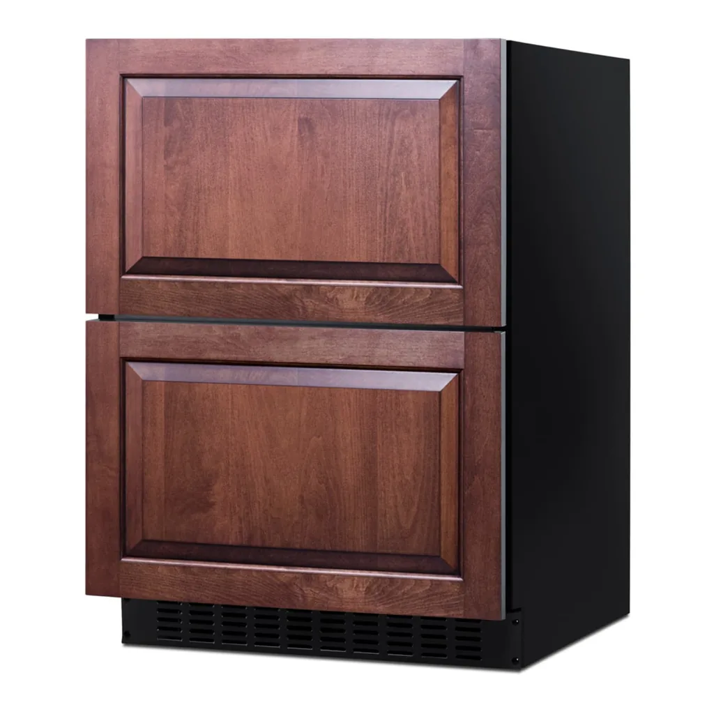 6ea5dc10-3c77-437b-ac1f-c05897051890.jpg SUMMIT - 18" deep 24" wide undercounter ADA height drawer refrigerator - Steel