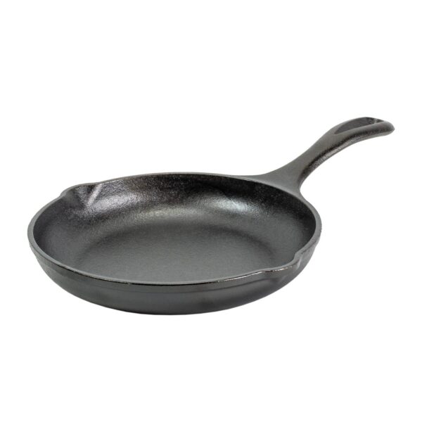 6f31f69f-729b-4dd5-a28c-c054065fa465.jpg Lodge - 8" Cast Iron Skillet - Chef Collection - Perfect Sear - Ergonomic Handles - Superior Heat Retention - Cookware - Black