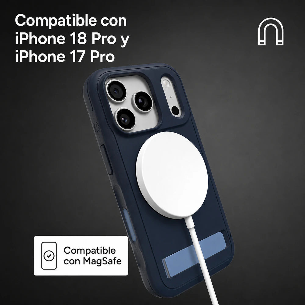 702322369_3.jpg Zagg Case Sedona with MagSafe KS for iPhone 18 Pro/17 Pro - Navy Blue
