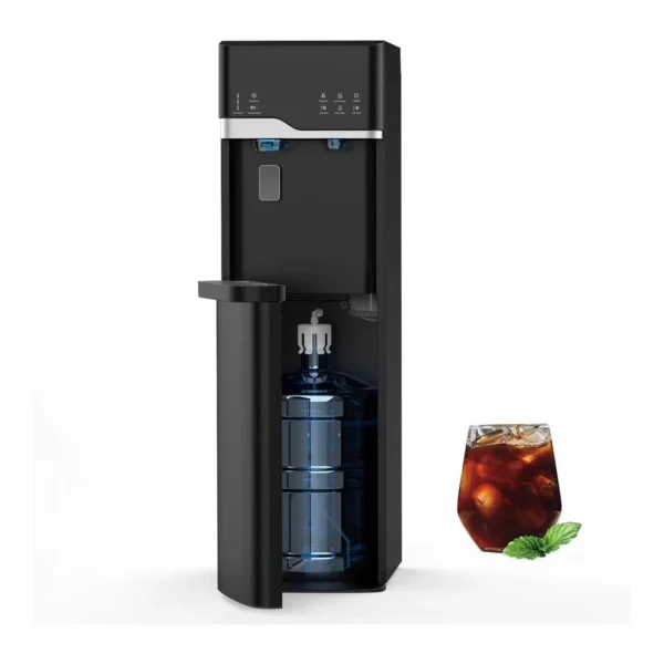703560a0-c967-4ca9-a769-d40aad6e172c.jpg Parrot Uncle - 3-in-1 Water Dispenser with Ice Maker Bottom,Self Cleaning Bottom Loading for 5 Gallon Water - Black