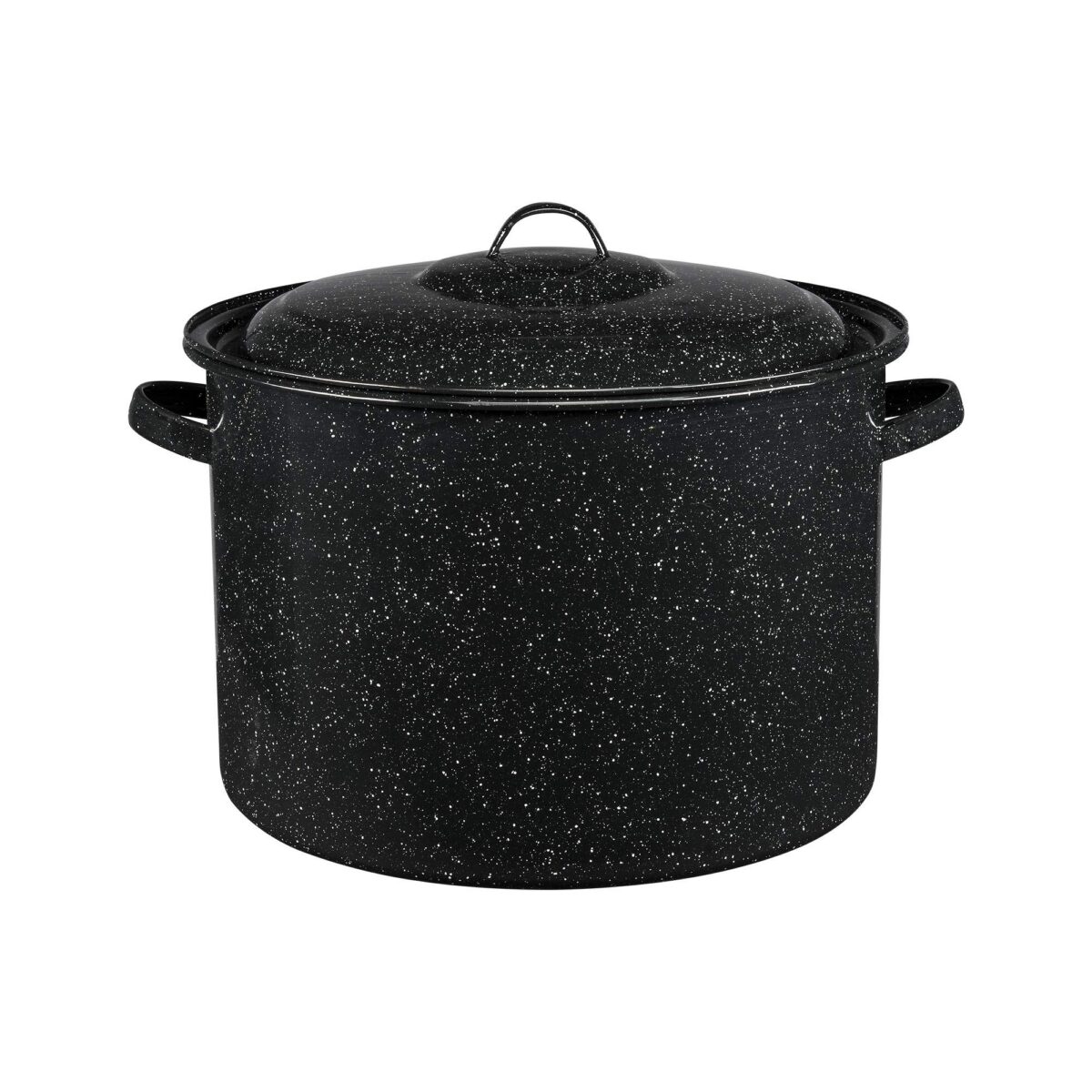 70d6baf6-b2ca-43ec-bd4e-36b37b45006c.jpg Granite Ware - Graniteware 21-Quart Stockpot, Nonstick Porcelain Non-Reactive - Speckled Black