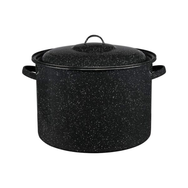 70d6baf6-b2ca-43ec-bd4e-36b37b45006c.jpg Granite Ware - Graniteware 21-Quart Stockpot, Nonstick Porcelain Non-Reactive - Speckled Black