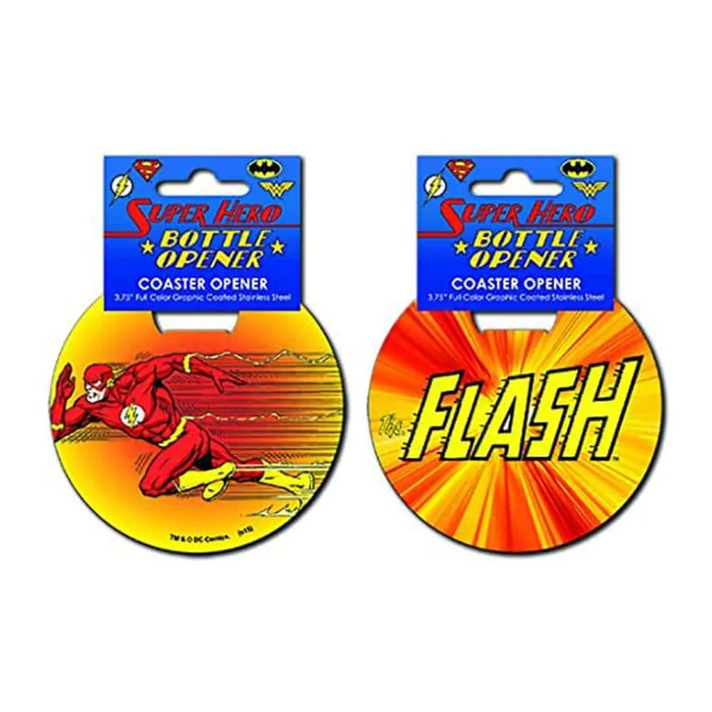 710951f7-3bf3-4d55-85a6-7623703e37e1.jpg DC Comics - The Flash Super Speed Coaster Bottle Opener - Red