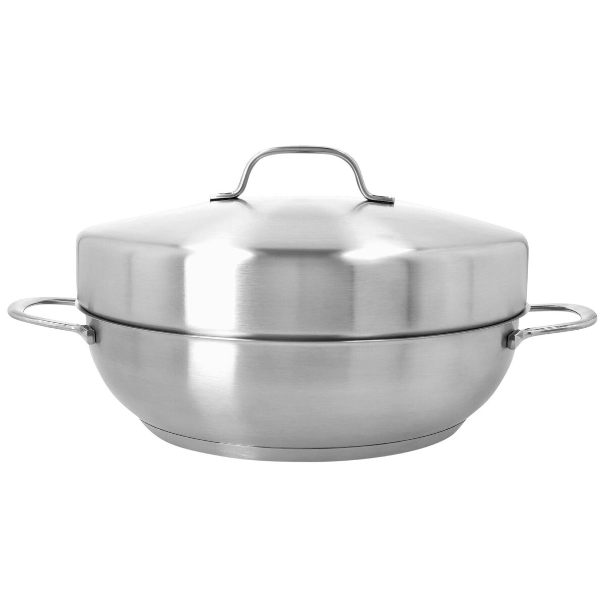 732c4d84-a6cb-49ee-9565-d1673f379f6c.jpg Demeyere - Resto 4 pc Indoor Smoker, Saute Pan with Steamer Insert - Stainless Steel