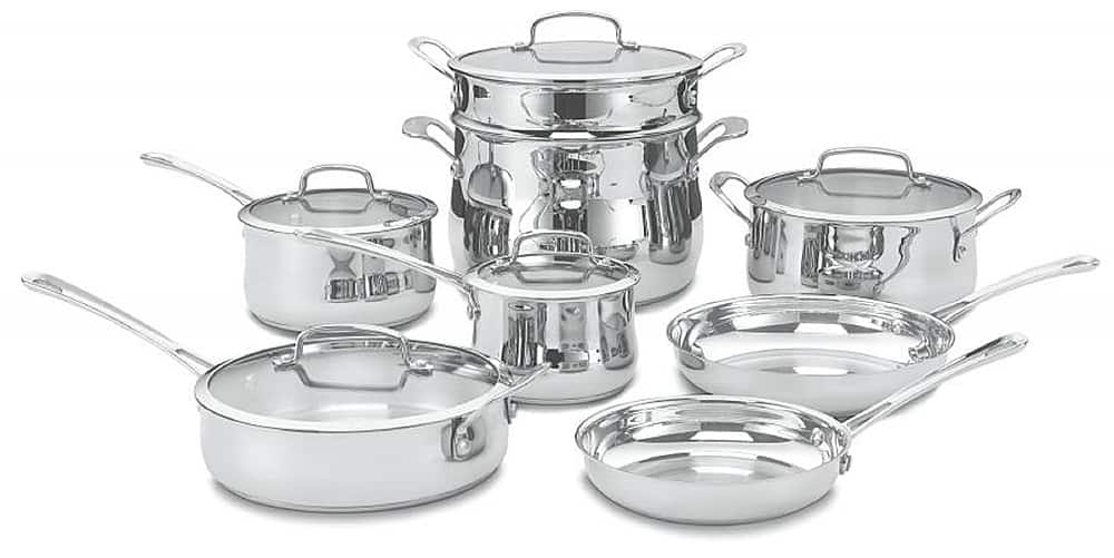 7330072_rd.jpg Cuisinart - Contour 13-Piece Cookware Set - Silver