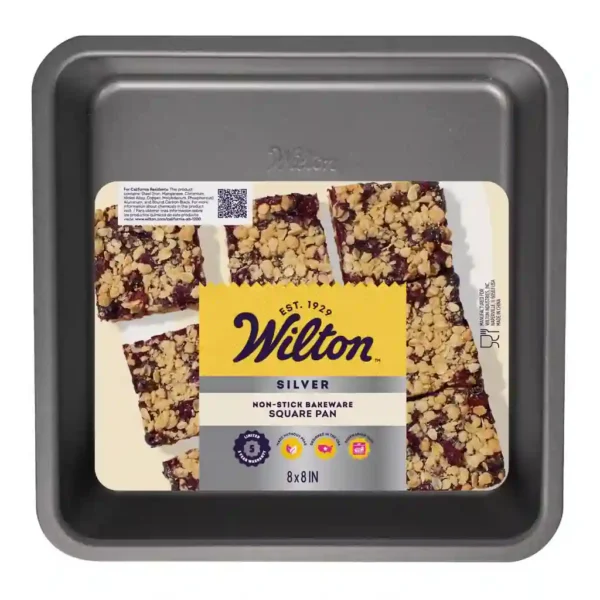 7418e83b-a221-4596-bab3-a5fc5b63318f.jpg Wilton - Silver 8 in. Square Cake Pan Silver