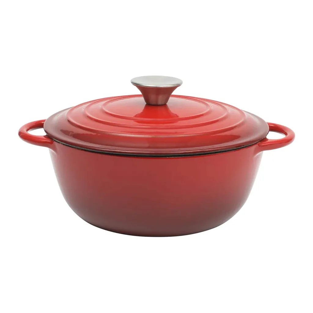 75068392-97cc-4484-ad59-3c51d4a70d1f.jpg Gibson - Home Addlestone 2.65 Quart Enameled Cast Iron Dutch Oven with Lid - Red