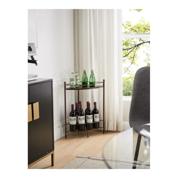 750ae723-3968-41b3-9b4c-4887807308c0.jpg Kings Brand Furniture - Dover Corner Wine Rack Table, Bronze - Rust/Copper