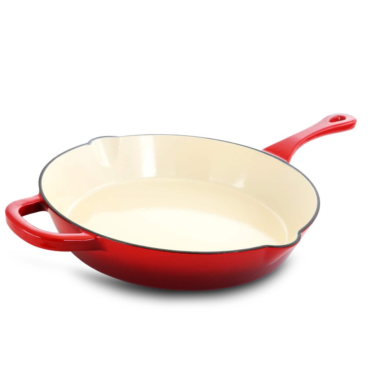 760f8c87-096e-418f-af17-28ca57c99463.jpg Crockpot - Crock-Pot Artisan 12 Inch Enameled Cast Iron Skillet in Scarlet - Red