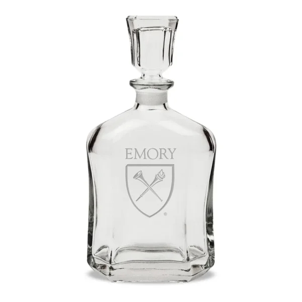 766a459b-60ec-4b53-bee2-585f65a73e89.jpg Jardine - Emory Eagles 23.75oz. Crystal Whisky Decanter - Multicolor