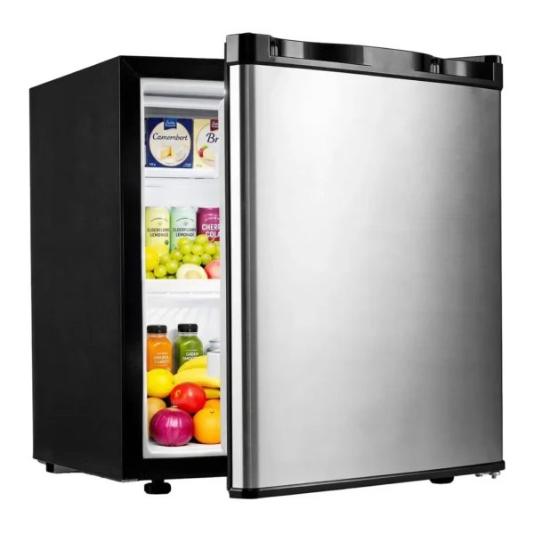 768473ac-a39d-42e9-a890-a30ea7e0f19b.jpg Costway - 1.7 Cu.Ft Mini Fridge with Chiller Compartment, Adjustable Thermostat, Low Noise - Silver