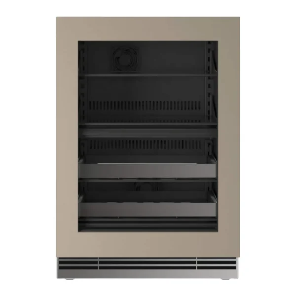 7722b9cd-8ca9-42e6-8ca1-002dfc1ddb43.jpg U-Line - 24"W. 4.9 Cu.Ft. Built-In Panel Ready w. Glass Dual-Zone Compact Beverage Center - Custom Panel Ready