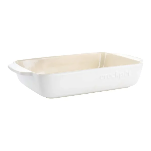 776f0bd0-0b70-425b-8241-3bb572318514.jpg Crockpot - Artisan 4 Quart Rectangular Stoneware Bake Pan - Cream