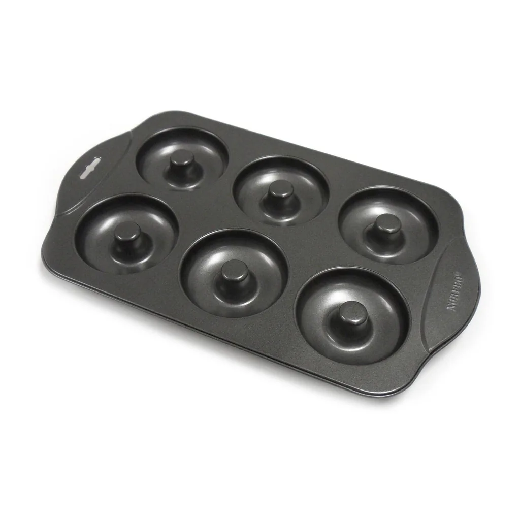 78b3298f-e63c-47c7-bc98-369255f4b2bf.jpg Norpro - Nonstick 6-Cavity Donut Pan - Black
