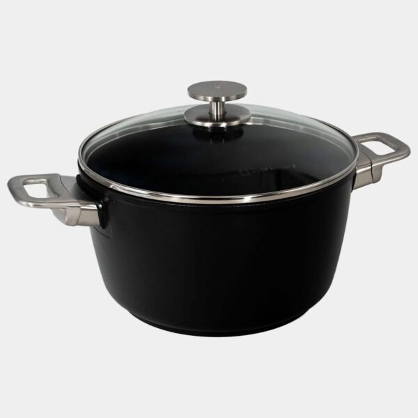 799773ef-b89c-4c88-ba6e-a84e2c750667.jpg Swiss Diamond - CHD Nonstick Stock Pot with Glass Lid, 5.5 qt - Black