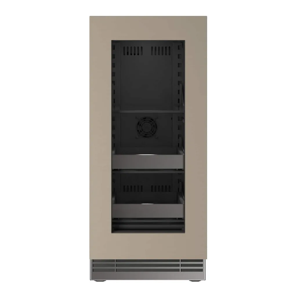 7a8f3d1c-38a5-4492-9697-3cb2474c79ab.jpg U-Line - 15"W. 2.8 Cu.Ft. Built-In Panel Ready w. Glass Compact Beverage Center - Custom Panel Ready