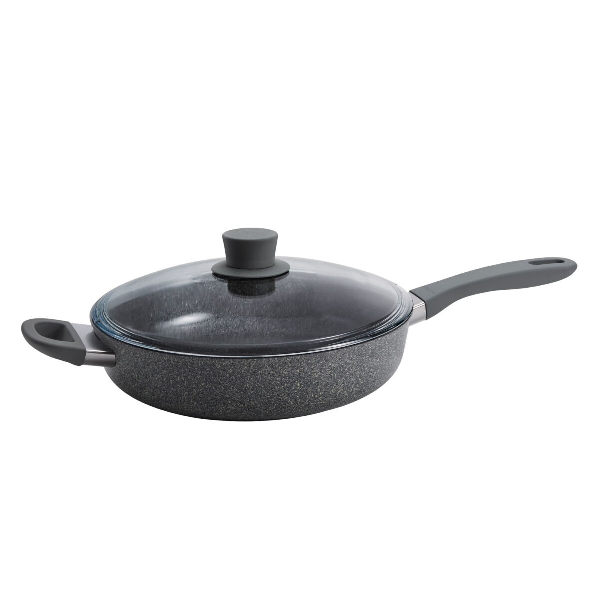 7ab416c7-c3fd-46e2-8944-bdaac80ad181.jpg ZWILLING - Parma Plus Ceramic 3.9-qt Aluminum Ceramic Nonstick Saute Pan with Lid and Helper Handle - Gray