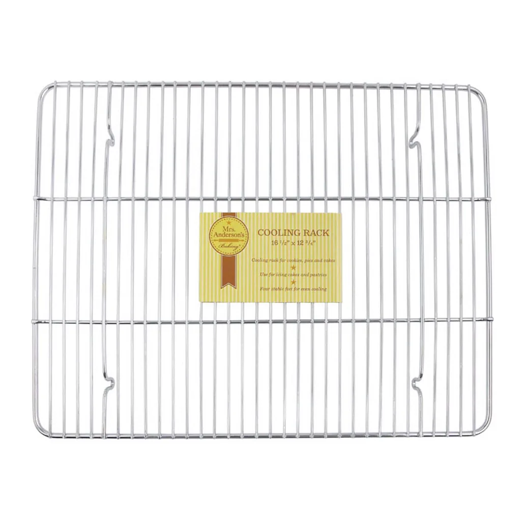 7b56d6c6-9dfd-4548-83a8-a066a541b310.jpg Mrs. Anderson's Baking - Baking 12-3/4 in. W X 16-1/2 in. L Cooling Rack Silver