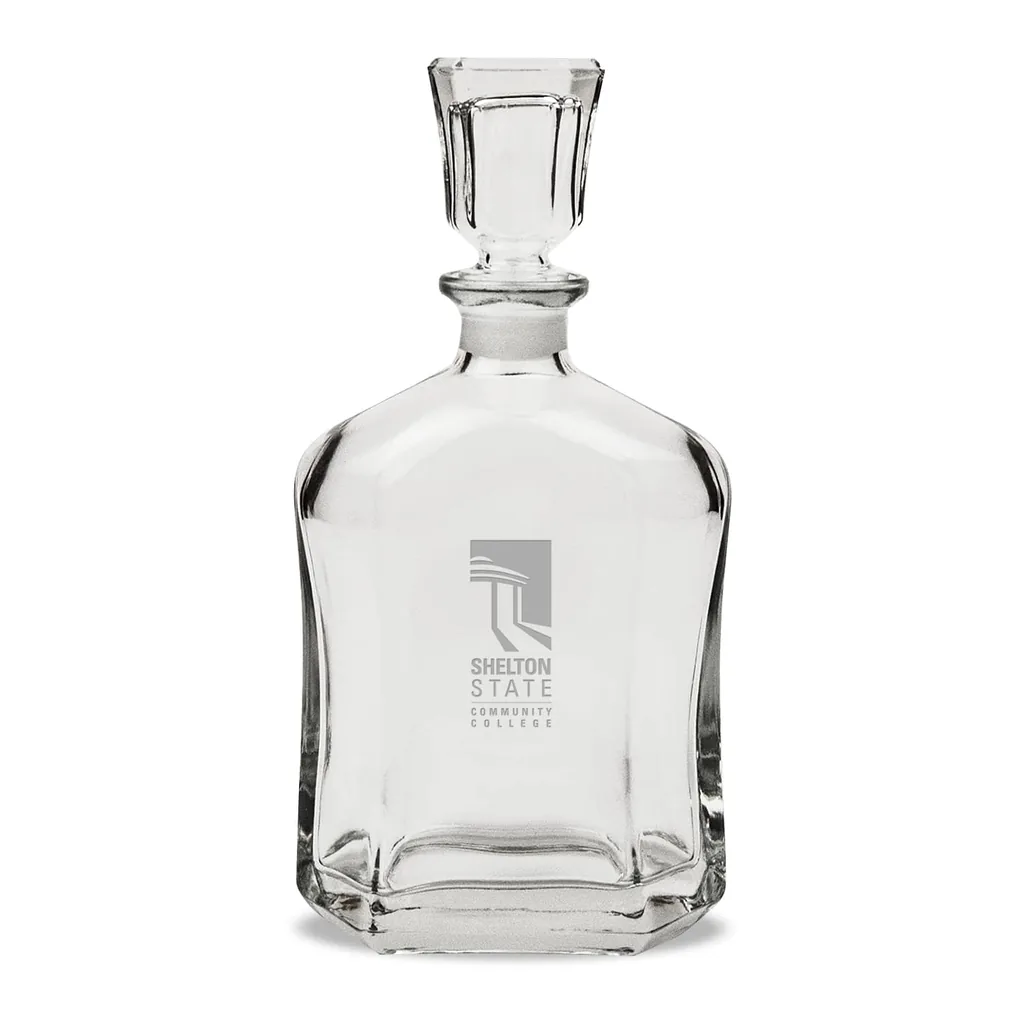 7b8a37a9-f645-47ec-a104-836c21fb6397.jpg Jardine - Shelton State Buccaneers 23.75oz. Crystal Whisky Decanter - Multicolor