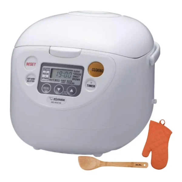 7bd4bc16-1826-47a9-ae80-1b459c1c16f2.jpg Zojirushi ANSWAC18WDK1 Micom Rice Cooker and Warmer (10-Cup/ with Stir Spatula & Mitt – White