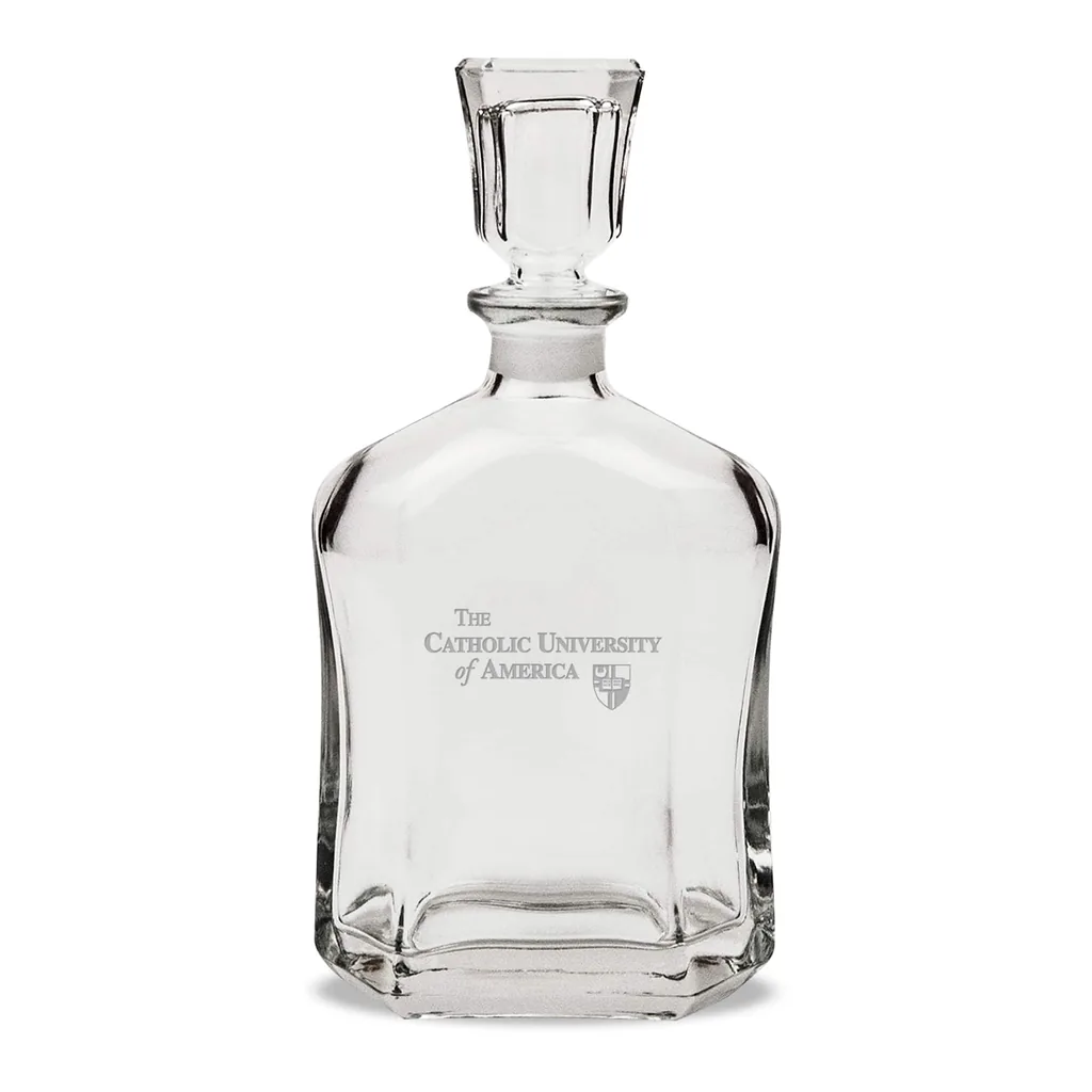 7d6c3473-8dea-4b7f-ab54-4cc8eddfe2e5.jpg Jardine - Catholic University Cardinals 23.75oz. Crystal Whisky Decanter - Multicolor