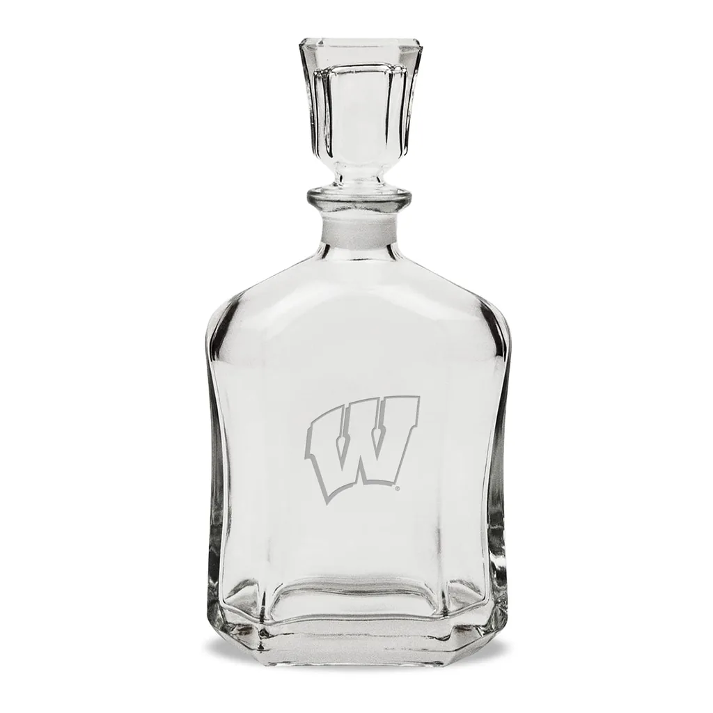 7d9e2de9-fa20-4884-b89e-9eeb3cdc5f5d.jpg Jardine - Wisconsin Badgers 23.75oz. Crystal Decanter - Multicolor