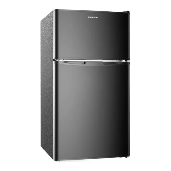 7e603389-3514-43f5-90a5-5a4cbc1a1d39.jpg BANGSON - 3.2 CU.FT Mini Fridge with Freezer,2-Door Compact Refrigerator for Bedroom, Office, Dorm, Home, RV - Black